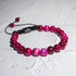 Armband roter korund perlen 8mm uniqal
